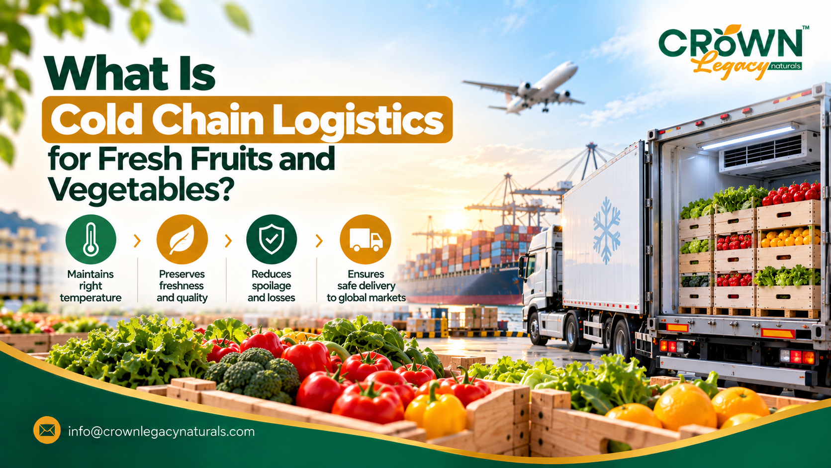 Cold Chain Logistics for Fresh Fruits and Vegetables | Crown Legacy ...